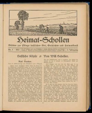 Heimat-Schollen 2. Jahrgang, Nr. 8, 1922