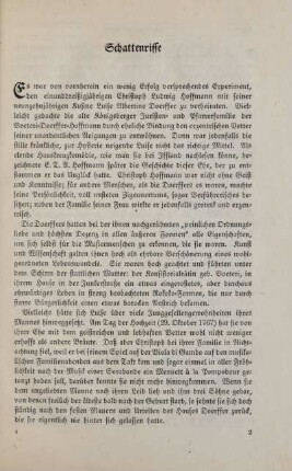 Schattenrisse