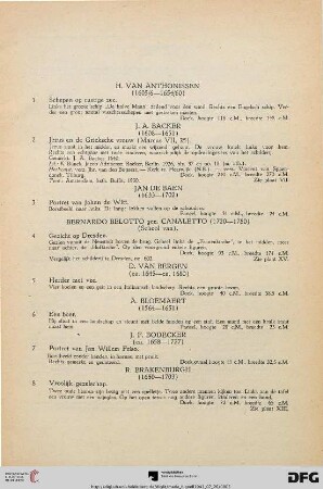 Kostbare oude Schilderijen (Nr. 1-77)
