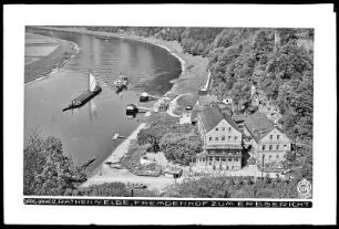 Sächsische Schweiz, Rathen an der Elbe, Gasthof Zum Erbgericht