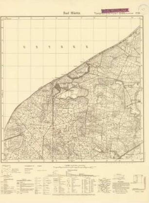 1739 Bad Müritz, Topographische Karte 1:25000 (4 cm - Karte)