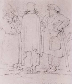 Die Maler von Rohden (Johann Martin von Rohden), Rabe und Koch in Rom