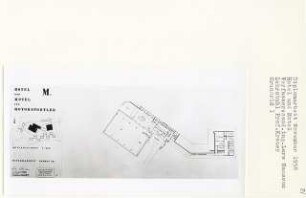 Hotel und Motel für Motorsportler, Berlin-Grunewald (Diplomarbeit bei Willy Kreuer): Grundriss Untergeschoss 1:200