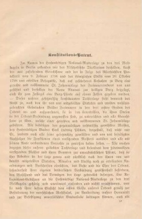 Konstitutions-Patent