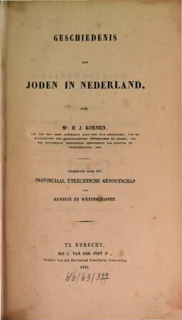 Geschiedenis der Joden in Nederland