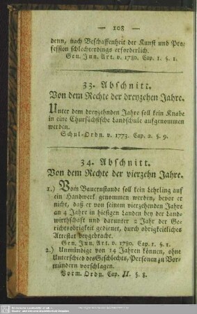 33. Abschnitt. Von dem Rechte der dreyzehen Jahre