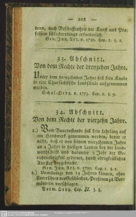 33. Abschnitt. Von dem Rechte der dreyzehen Jahre