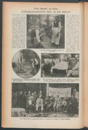"Fray Mocho" en Suiza : Conmemoración el 25 de mayo