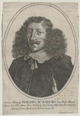 Bildnis des Philippo Wilhelmo, Com. Palat. Rhenus