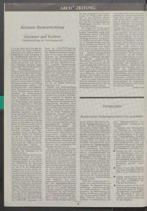 Arch+-Zeitung