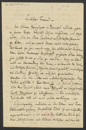 Brief an Franz Wüllner : 28.04.1862