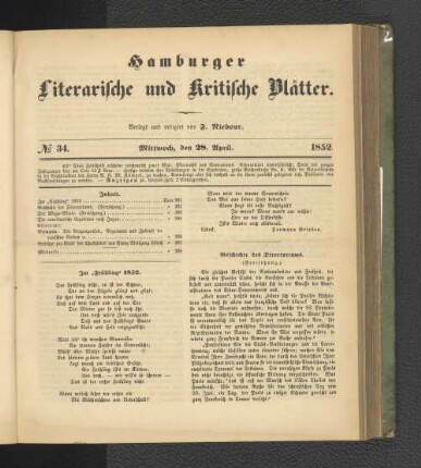 No. 34. 28. April 1852