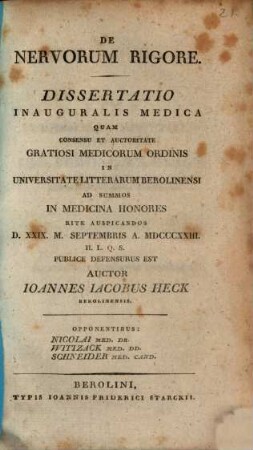 De nervorum rigore : Diss. inaug. med.