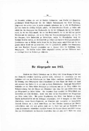 4. Die Bürgergarde von 1813.