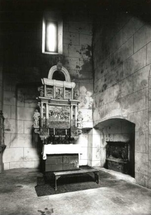 Schloss Rochsburg : Rochsburg. Schloss Rochsburg, Schlosskapelle mit Altar