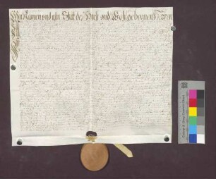 Schuldverschreibung des Martin Gangwünsch zu Kirchhofen gegenüber der Kaplanei des Carl in Kirchhofen.