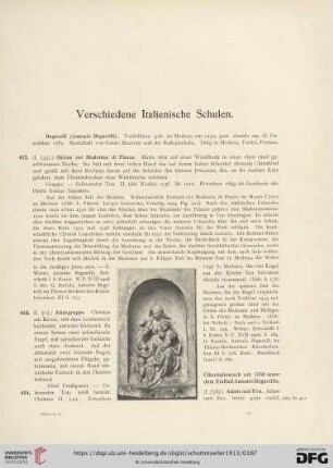 Verschiedene Italienische Schule (Nr. 412-419)