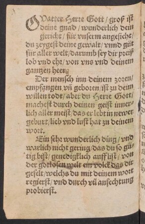 O Vatter Herre Gott/ groß ist || deine gnad/