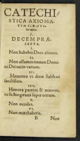 Catechistica Axiomatum Scripturae capita.