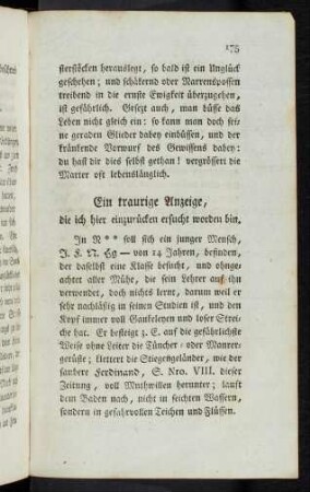 175-176 Eine traurige Anzeige