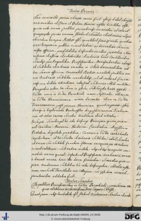[fol. 3] Titulus primus: De divinis officiis