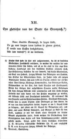 Enn ghedichte van der Stadt tho Bronynch.