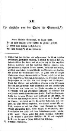 Enn ghedichte van der Stadt tho Bronynch.