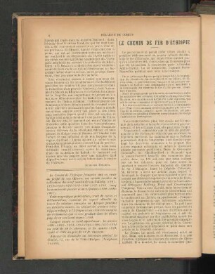 Le Chemin De Fer D'Éthiopie.