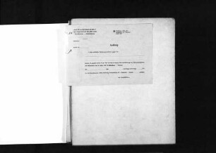 Handakten von Walter Nunier, Staatskommissar für politische Säuberung