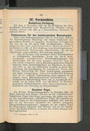 Redaktions-Verlegung.
