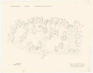 Campingplatz, St. Heinrich am Starnberger See: Perspektivische Ansicht (Vogelschau)