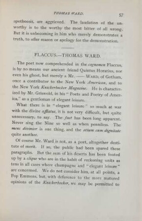 Flaccus. - Thomas Ward