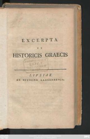 Excerpta Ex Historicis Graecis