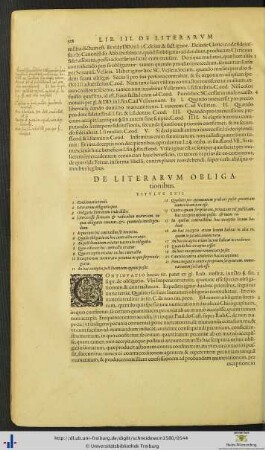 Titulus XXII. De Literarum obligationibus.
