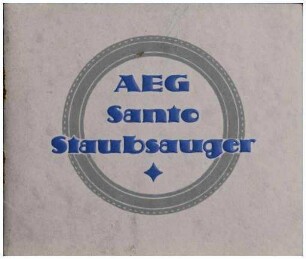AEG Santo Staubsauger (Broschüre)