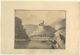 Goarshausen on the Rhine and the Castle of Cats above