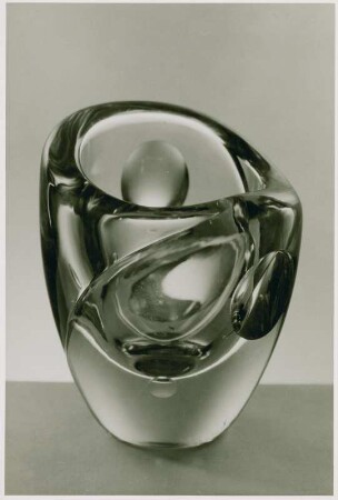 Ausgekurvtes Kunstglas von Richard Süßmuth