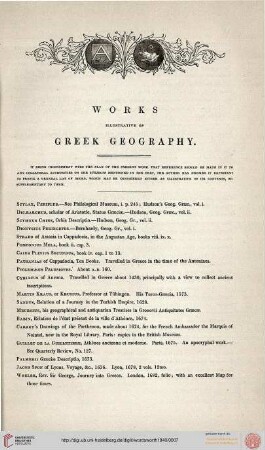 Works illustrative of Greek geography