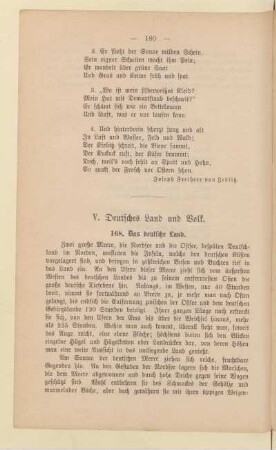 V. Deutsches Land und Volk