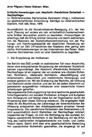 27-64, Sicherheitsideologien