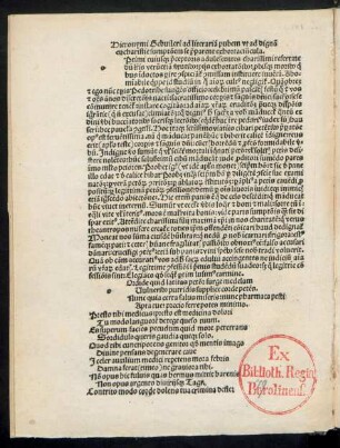 Optimi cuiusque praeceptoris adulescentes charissimi refert ...