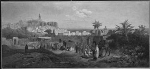 Arabische Stadt an der Küste
