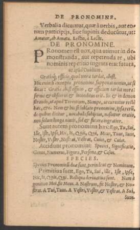 De Pronomine.