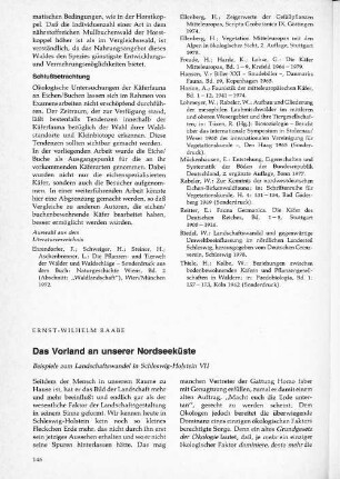 Das Vorland an unserer Nordseeküste