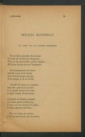 Poemas modernos