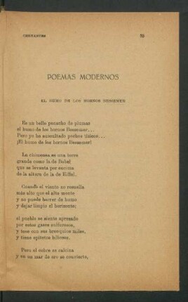 Poemas modernos