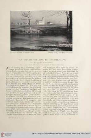 Der Kirchenneubau in Obermenzing