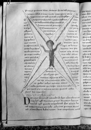 Isidorus Hispalensis, De natura rerum, Etymologiae (lib. 3, interpol.); Computus (1-72r); Isidorus Hispalensis, Sententiae (73v-93). — Tagesquadrant, Folio fol. 41v
