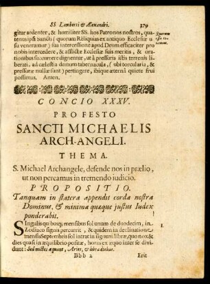 Concio XXXV. Pro Festo Sancti Michaelis Arch-Angeli.