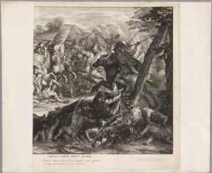 Überquerung des Granikos (rechte Hälfte der Komposition), Blatt 1 der Folge "Schlachten Alexanders des Großen"